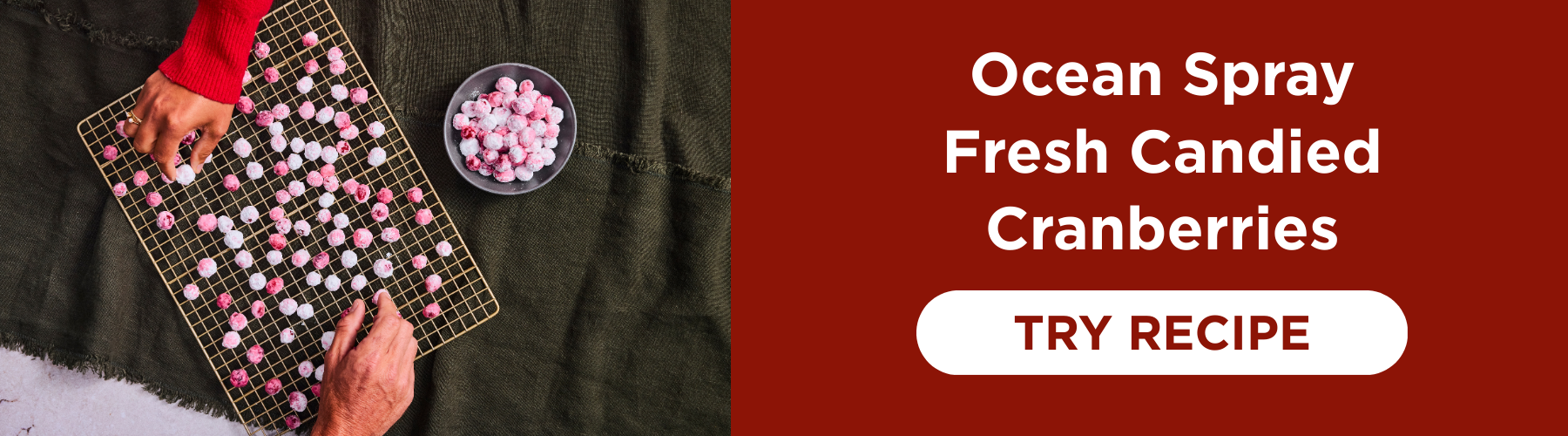 Ocean Spray Fresh Candied Cranberries Recipe